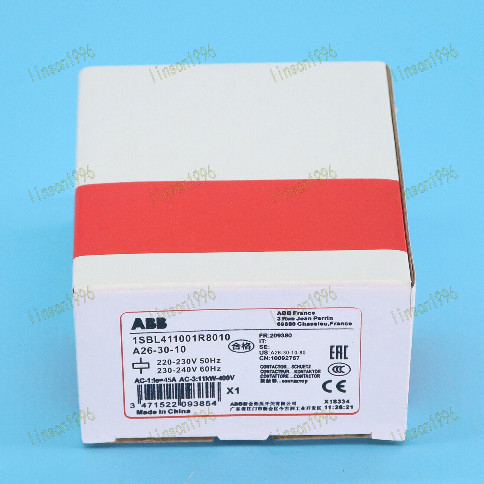 ABB A26-30-10 AC220V 1-Port Contactors FAST SHIP - ABB