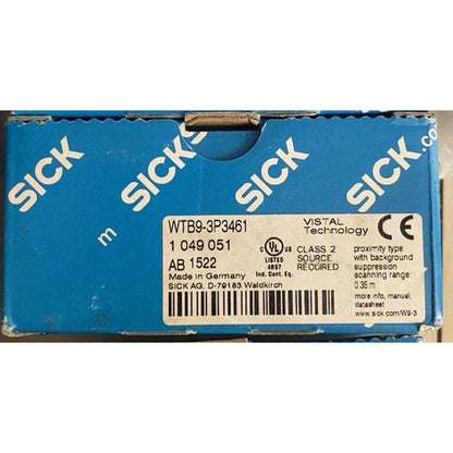 Product Title: WTB9-3P3461 Photoelectric Switch – Reliable Switch for Safety Systems - ONE SICK
