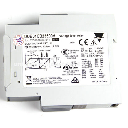 Carlo Gavazzi Voltage Monitoring Relay for DIN Rail Mount - CARLO GAVAZZI