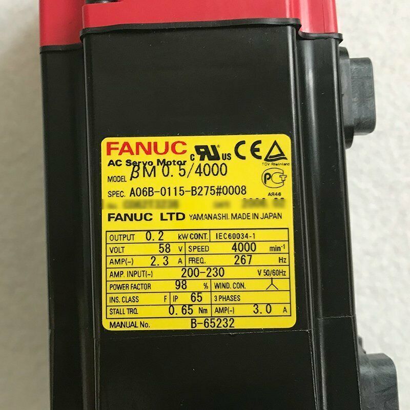 Used Fanuc A06B-0115-B275 Servo Motor – Tested and Working Condition - FANUC