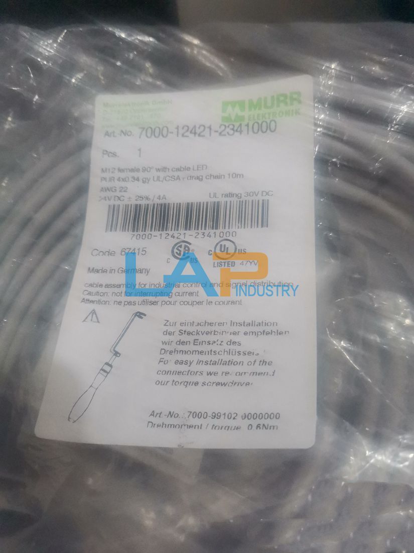 MURR 7000-12421-2341000 Connecting Cables - 1PCS - MURR