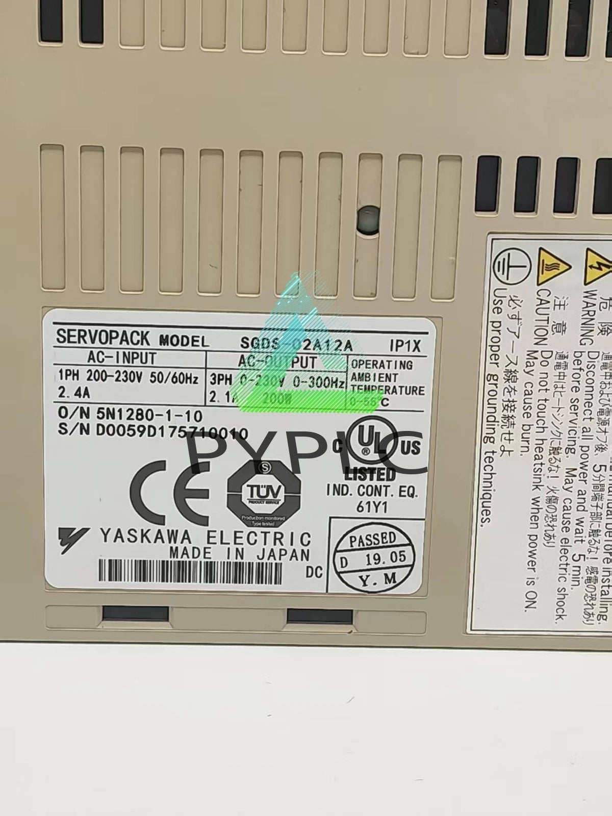 1Pcs w Yaskawa SGDS-02A12A Servo Drive Free delivery
