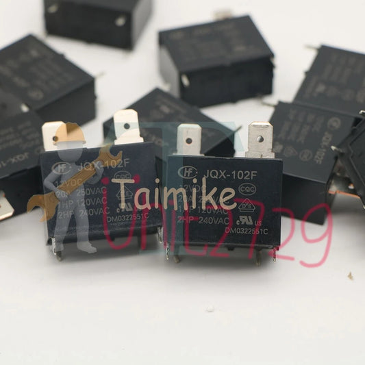 10PCS HONGFA JQX-102F 12VDC Power Relay HF102F-12VDC Replace JT102F-T-12VDC