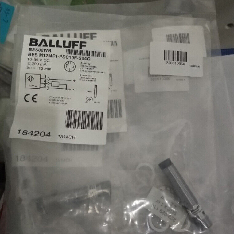 Proximity Sensor BALLUFF BES M12MF1-PSC10F-S04G Fast Ship - BALLUFF