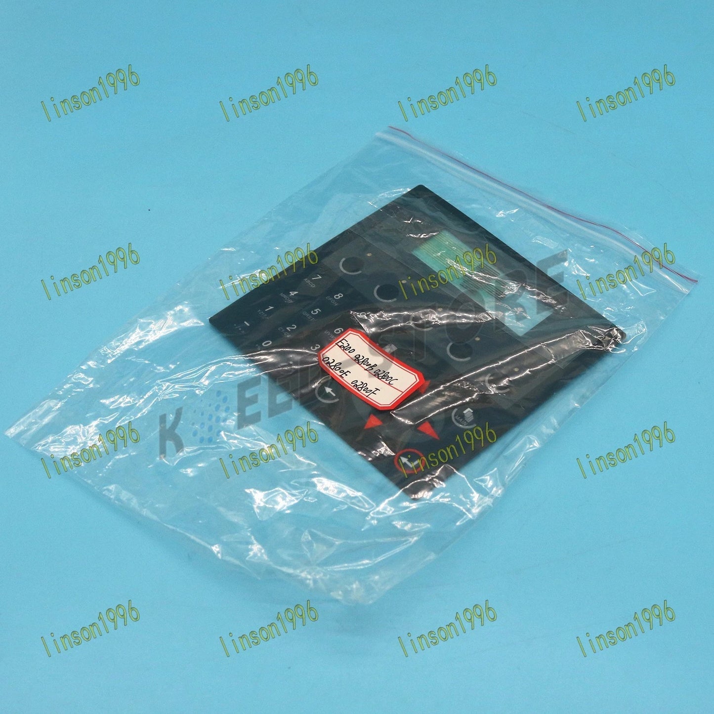 A Beijer E200 model membrane keyboard switch: 02800B 02800C 02800E 02800F