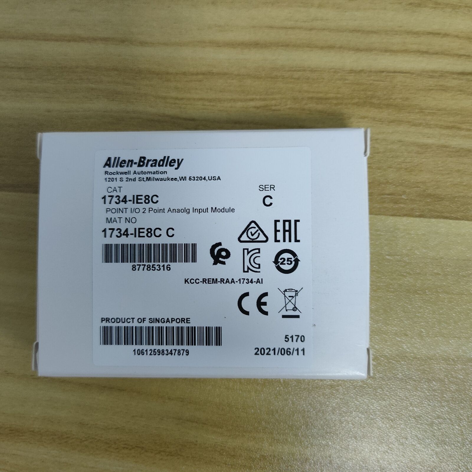 Allen-Bradley Point 8 Point Analog Input Module, IE8C - ALLEN-BRADLEY