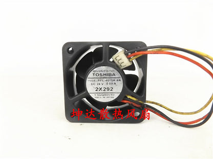 1pcs TOSHIBA PFL-4071A-4A 24V 0.09A 4020 3-wire cooling fan