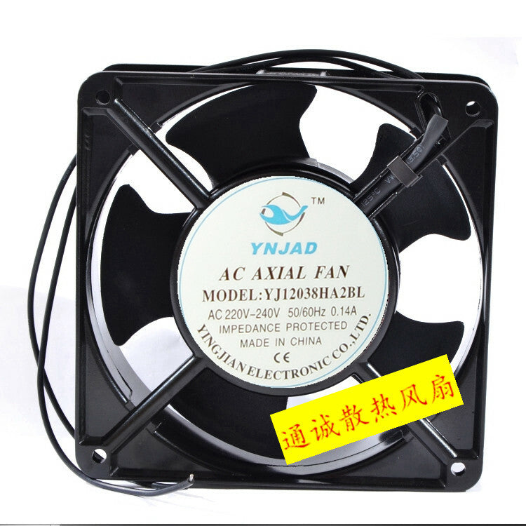 YNJAD AC AXIAK FAN YJ12038HA2BL 220-240V 0.14A 12CM cooling fan