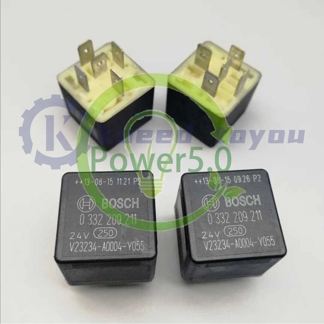 10PCS Bosch 0332209211 V23234-A0004-Y055 Mani Current Relay 24V 5 Pins~