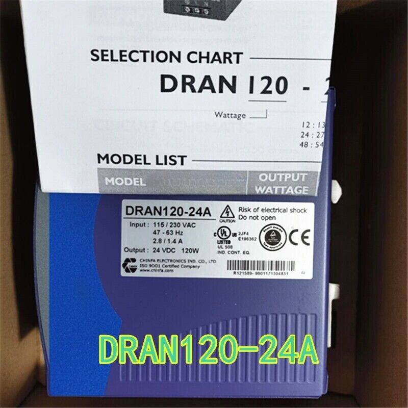 DRAN120-24A Switching Power Supply 115/230VAC 24VDC 120W - DRAN