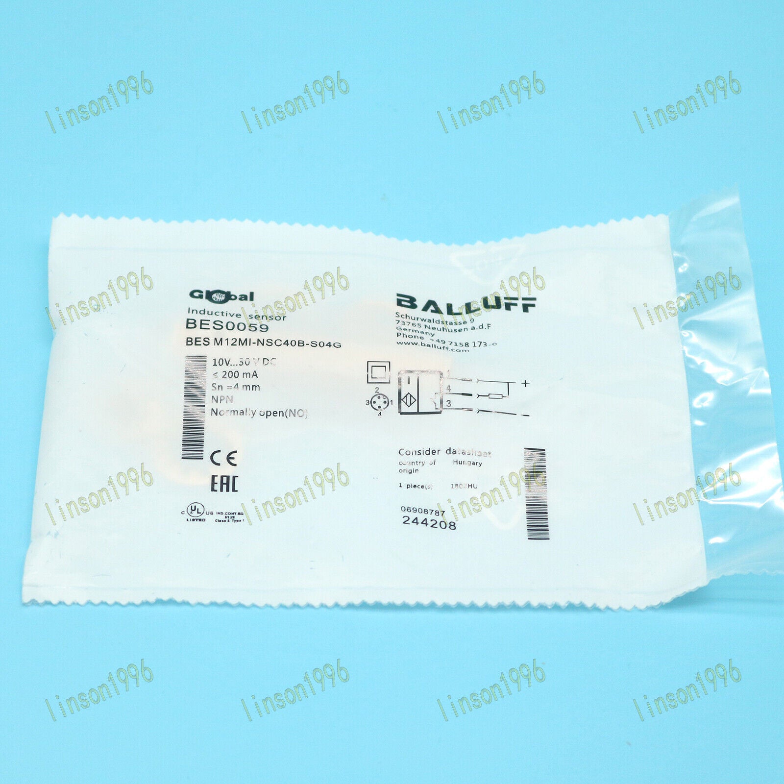 Balluff BES M12MI-NSC40B-S04G Proximity Switch - BALLUFF