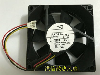 1pcs Mitsubishi MMF-08G24ES-HM1 DC24V 0.13A 8CM 8025 inverter fan 3pin