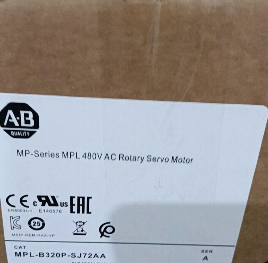 NEW Allen Bradley MPL-B320P-SJ72AA Servo Motor Series A SHIP - ALLEN BRADLEY