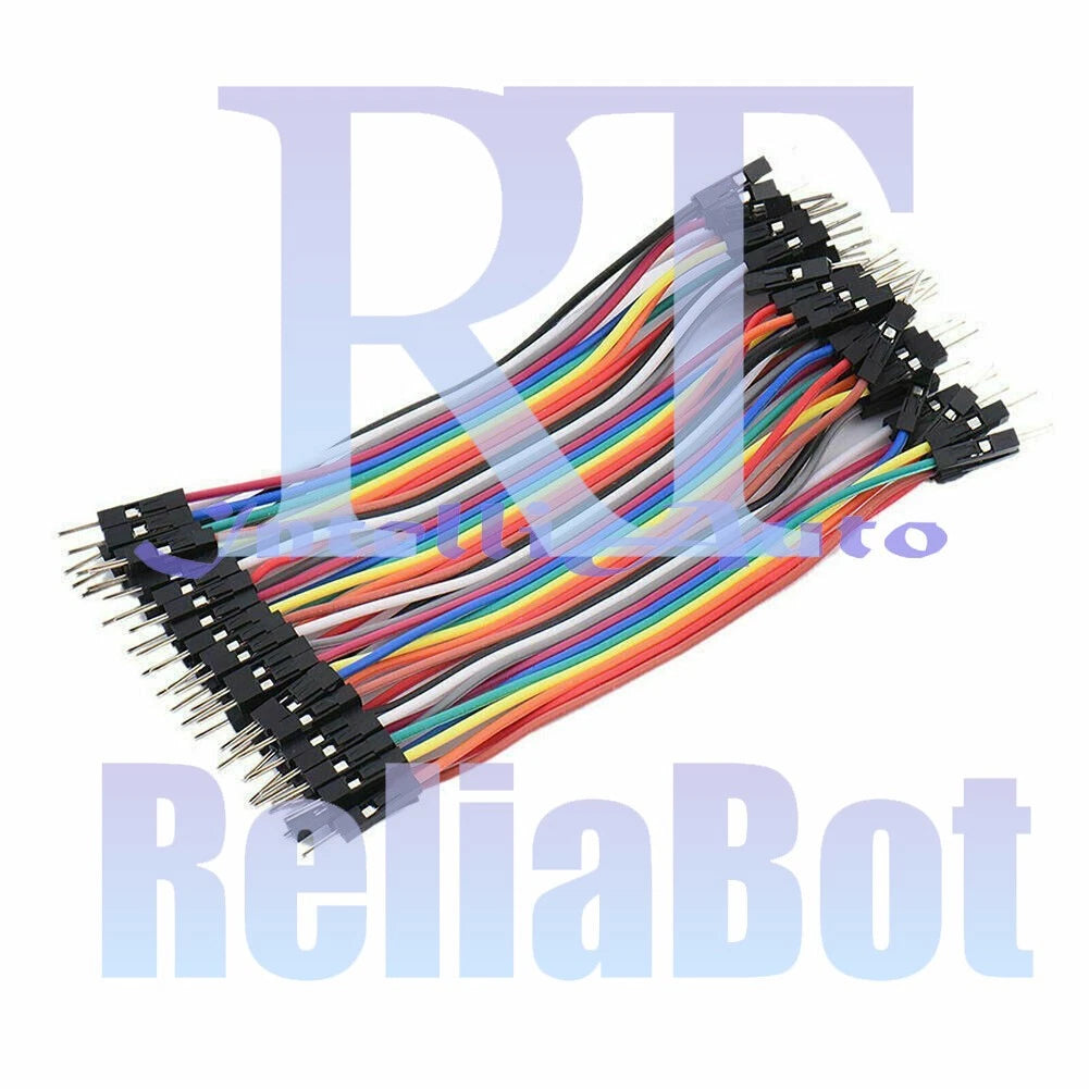 40PCS Dupont 10CM Male To Male Jumper Wire Ribbon Cable for Breadboard Arduino