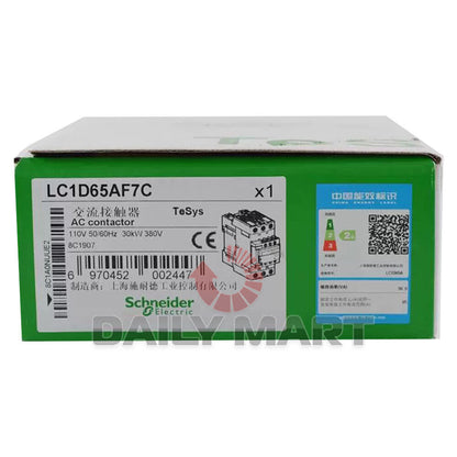 new SCHNEIDER LC1D65AF7C AC Contactor AC110V - SCHNEIDER