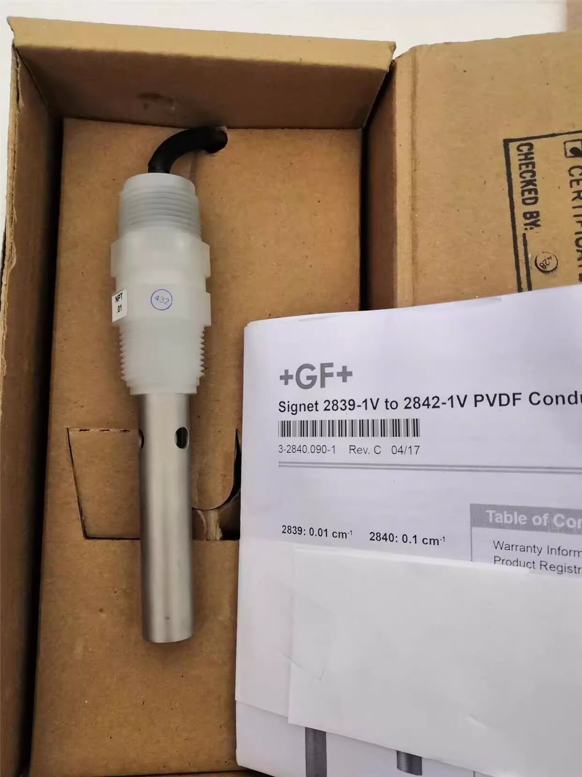 new 1pcs +GF+ Signet 3-2842-1V Conductivity Resistivity Sensor - SIGNET