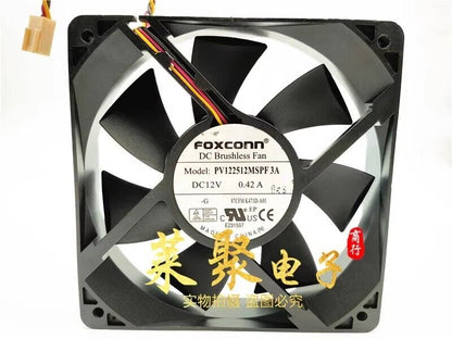 12025 DC12V 0.42A 12CM 3-Wire Inverter Cooling Fan - FOXCONN