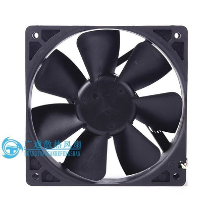 Delta WFB1212HH 12025 DC12V 0.68A 12CM 3-Wire High Airflow Dual Ball Fan