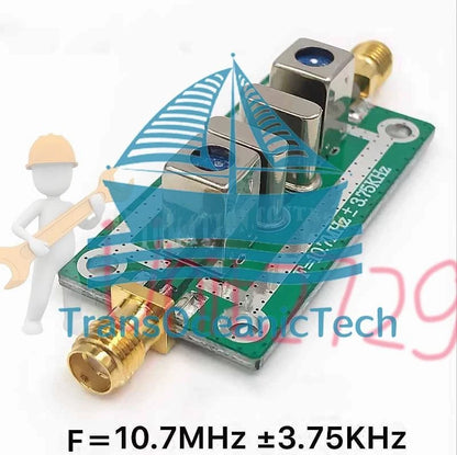 1PCS FOR Quartz Crystal Filter Bandpass Narrowband 10.7MHz ±3.75KHz 10.7M~