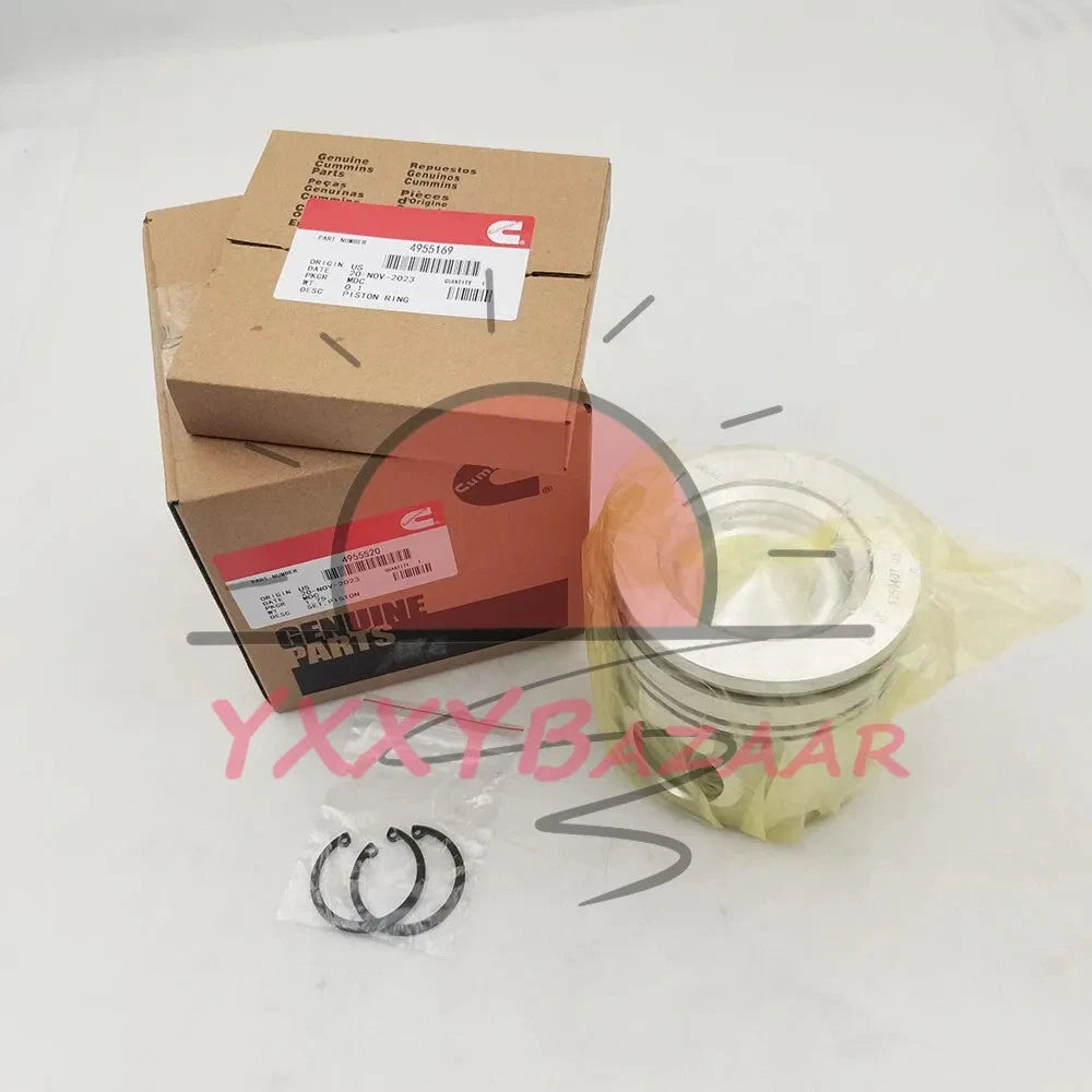 1x Piston & Piston Rings Kits Fits for Dodge Ram 6.7L 2007-2019 Cummins 4955520~