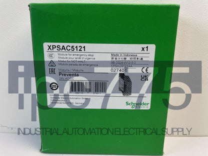 New Schneider XPSAC5121 Safety Relay with Box - SCHNEIDER