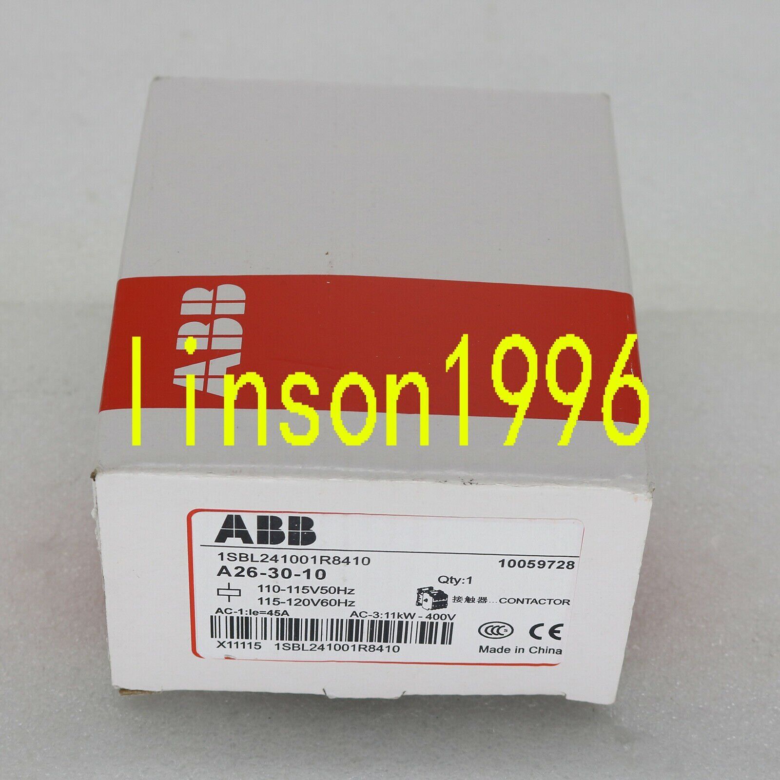 ABB Three-Pole AC Contactors A26-30-10 AC110V - ABB