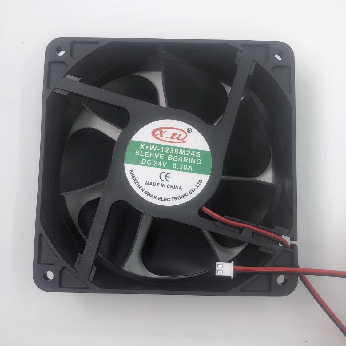 XU XW-1238M24S 12038 DC24V 0.3A 12CM 2-Pin DC Inverter Cooling Fan