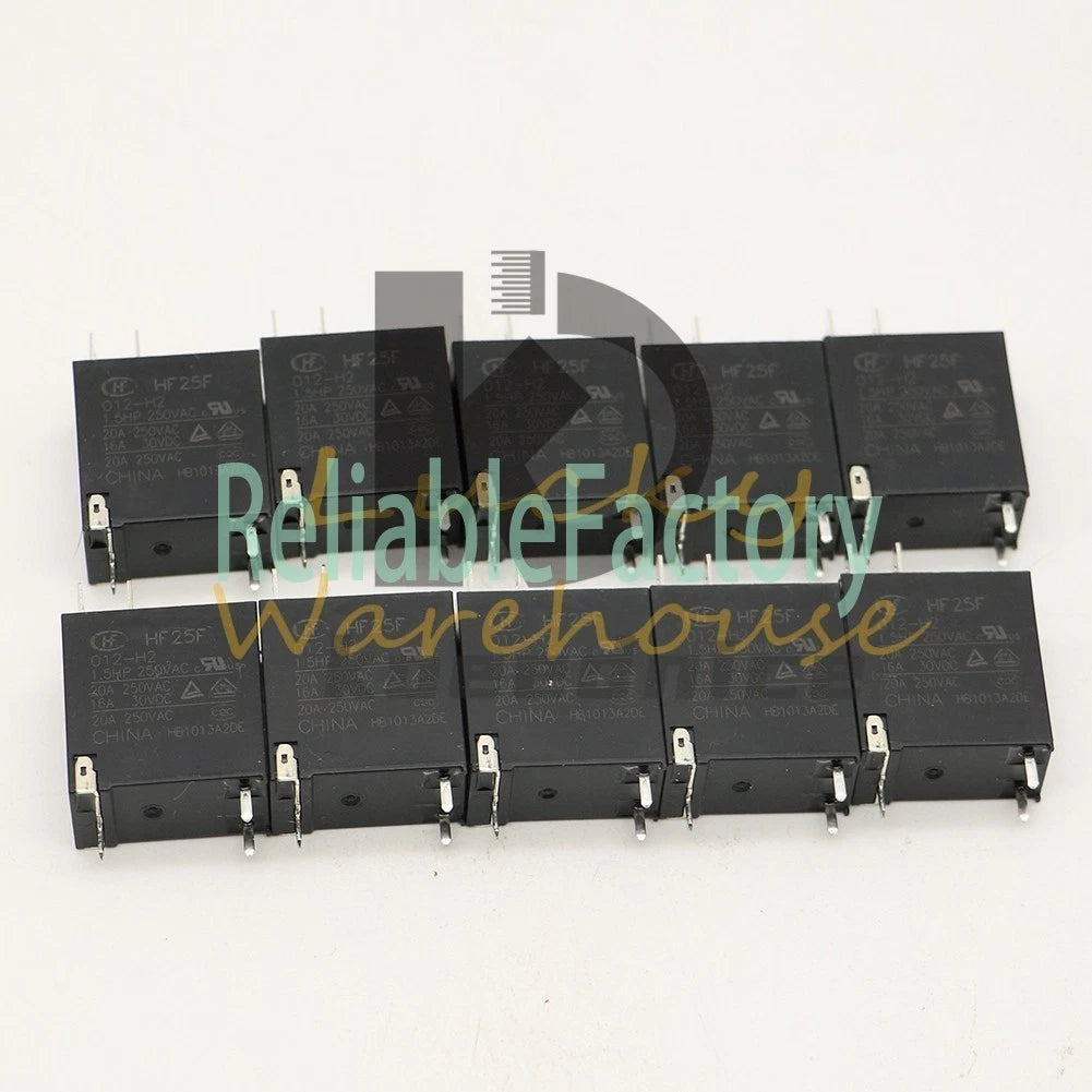 HF25F-024-H JQC-25F-024-H HongFa Power Relay 24VDC 20A 250VAC 3 Pins x 10PCS