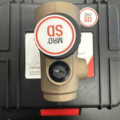 Trijicon MRO SD 2.0 MOA Adjustable Green Dot Coyote Brown Full Co-witness Mount