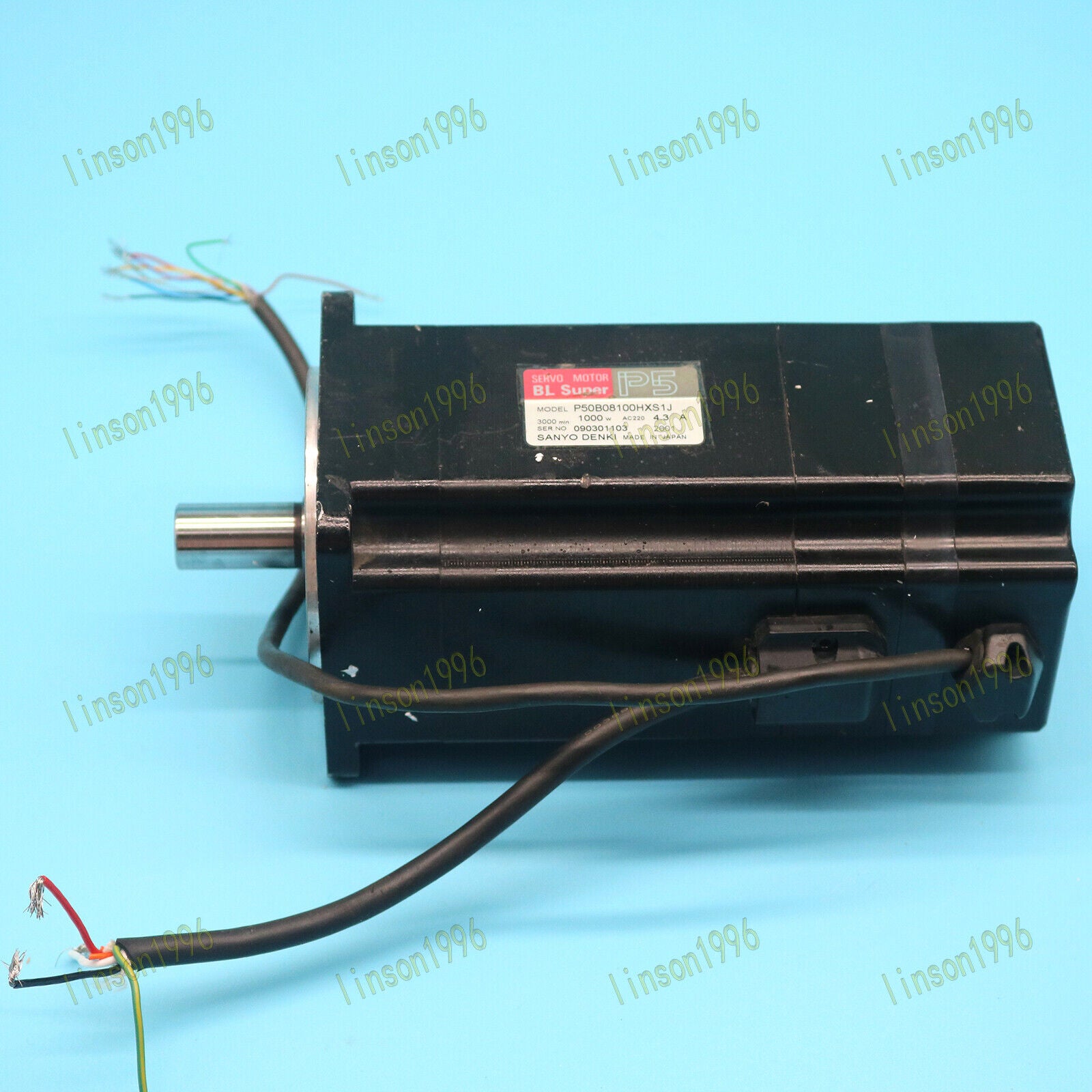 Used 1pc P50B08100HXS1J AC Servo Motor for Sanyo DENKI - SANYO DENKI