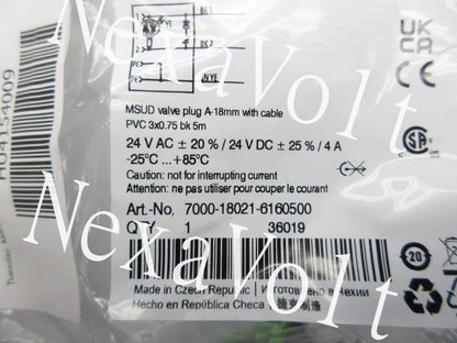 MURR ELEKTRONIK 7000-18021-6160500 24VAC/DC 4A NSMP