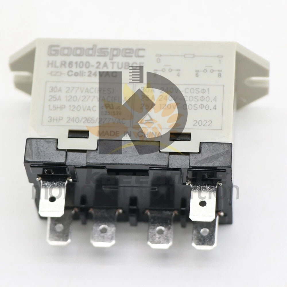 Goodspec HLR6100-2ATUBCF 24VAC Compressor Relay 6Pins 1PCS