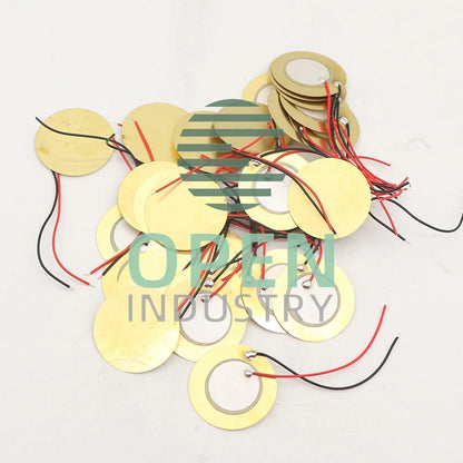 50PCS 27mm Drum Piezo Elements Sounder Sensor Trigger Disc Copper