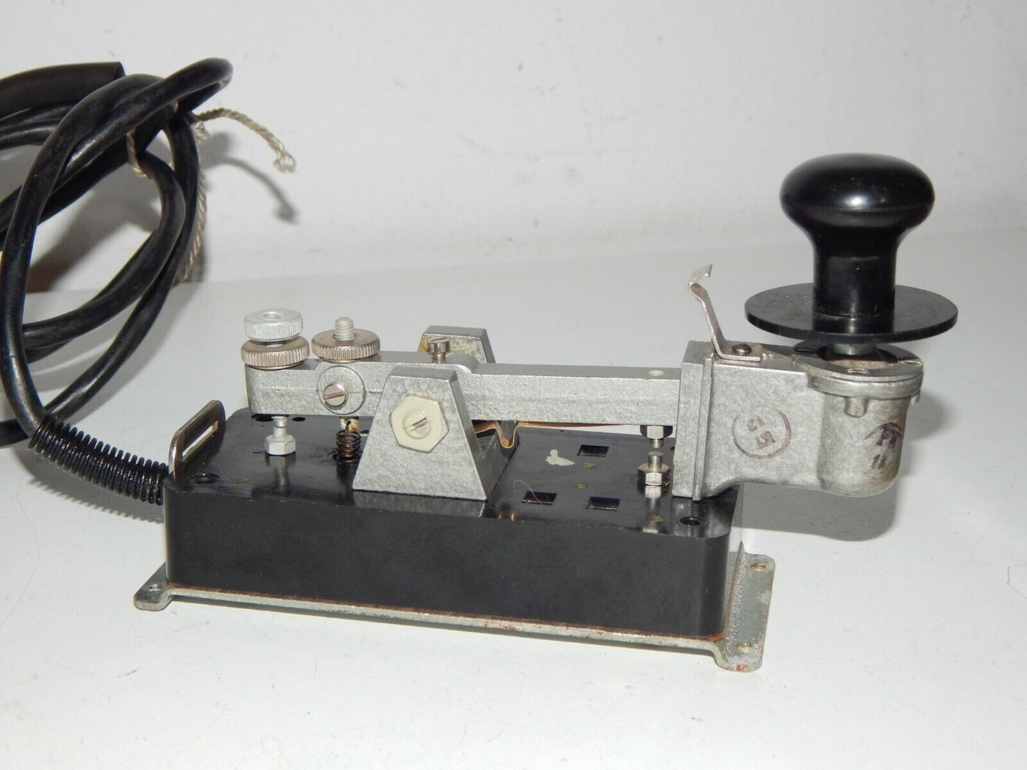 used Russian Military Morse Code Telegraph Key Morse Key - RUSSIAN