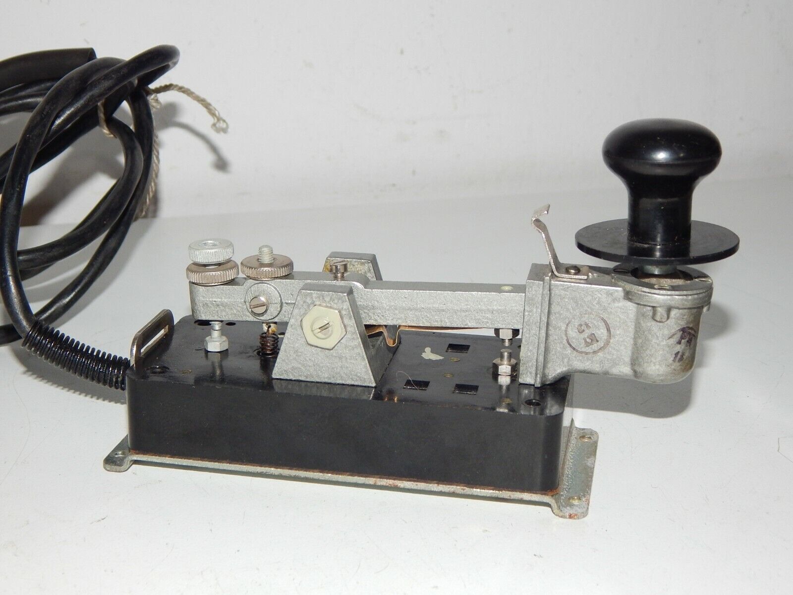 used Russian Military Morse Code Telegraph Key Morse Key - RUSSIAN