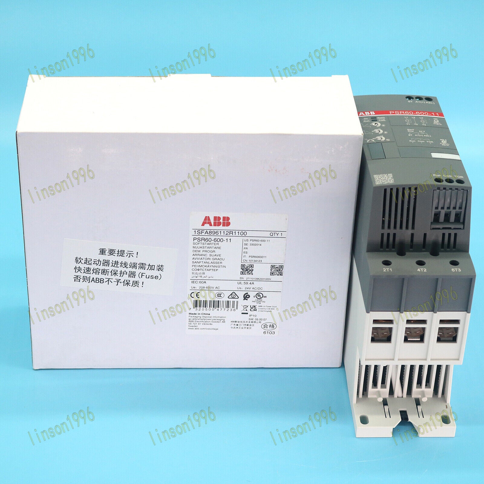 1PC Soft Starter PSR60-600-11 in Box - ABB