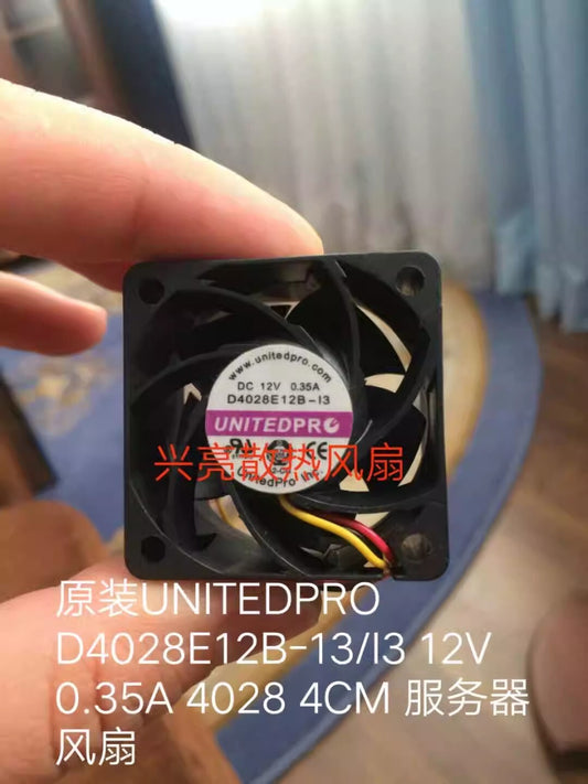UNITEDPRO D4028E12B-13 DC12V 0.35A 3-Wire Silent Cooling Fan
