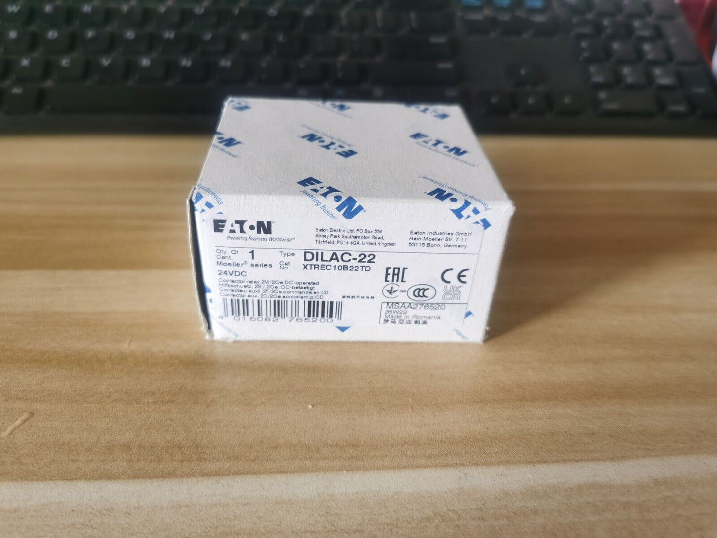 new 1PCS Eaton Moeller DILAC-22 XTREC10B22TD DC Contactor 24VDC - EATON