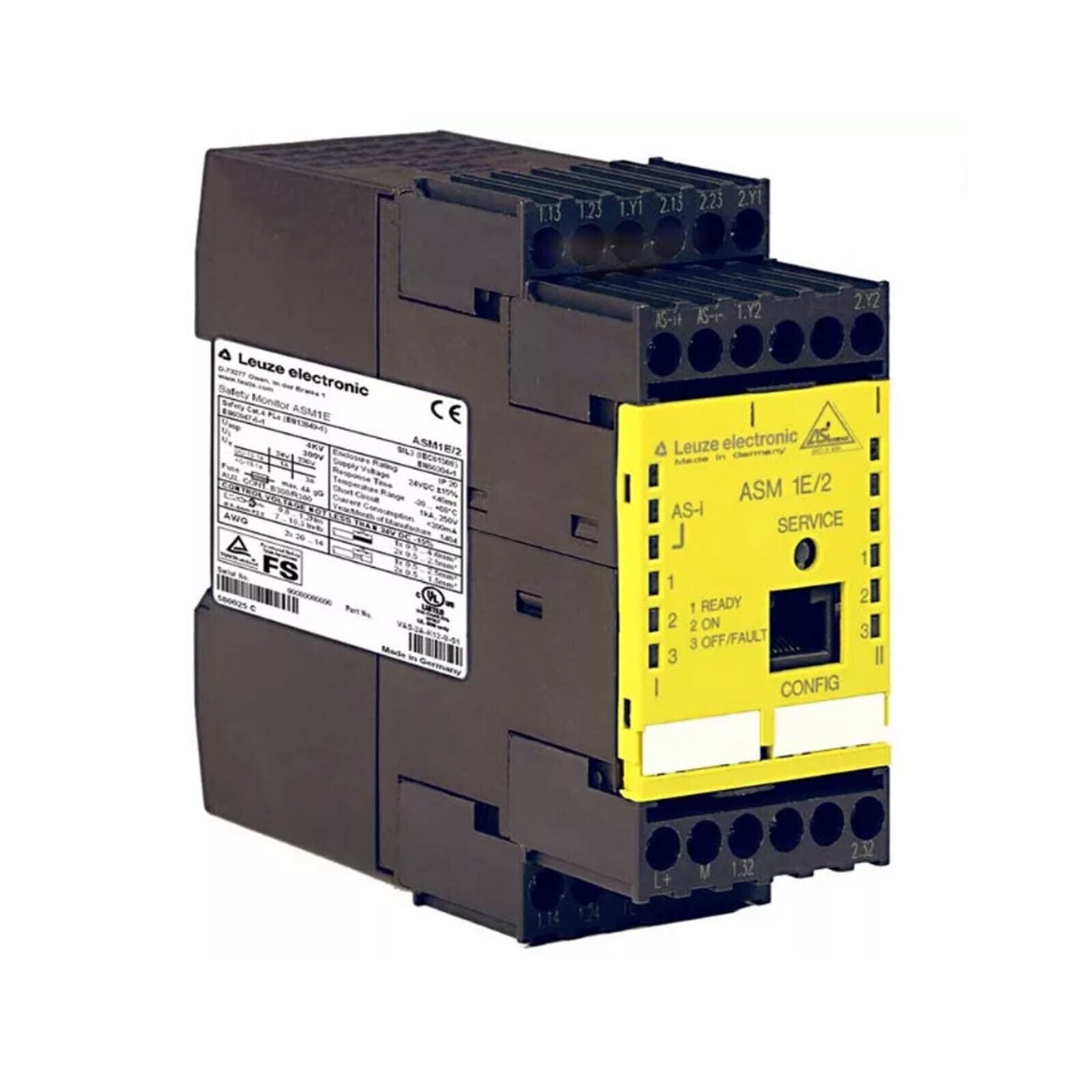 new Leuze Electronic ASM1E/2 ASM1E2 580025 V3.10 Safety Monitor ASM1