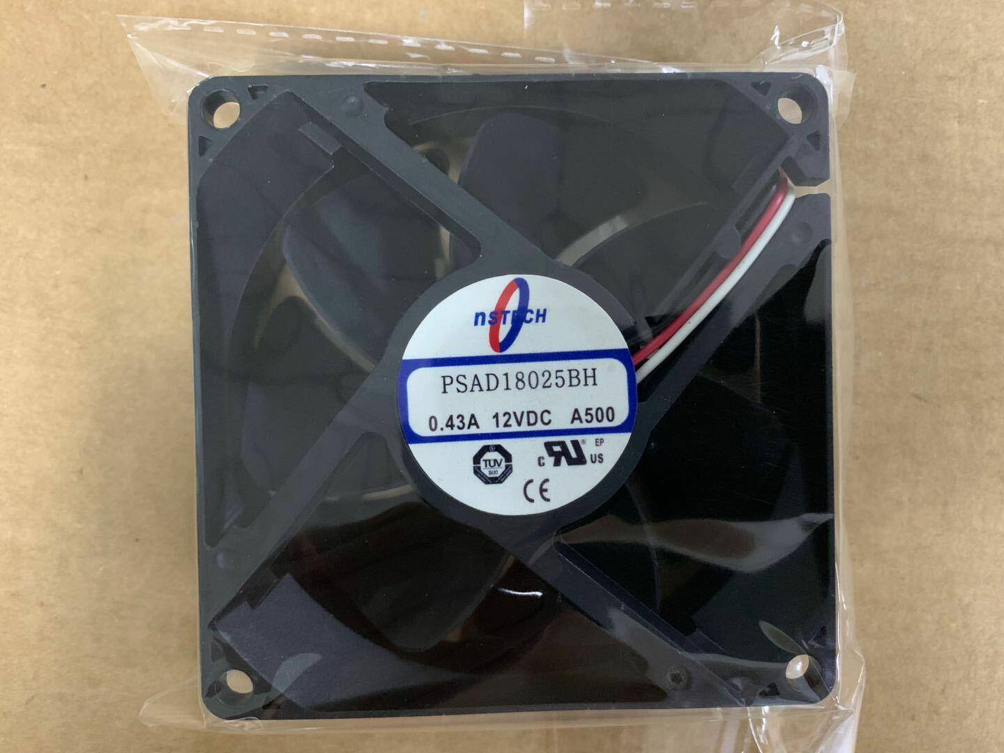 new NSTECH PSAD18025BH A500 DC12V 0.43A 8CM Double Ball Fan 3pin
