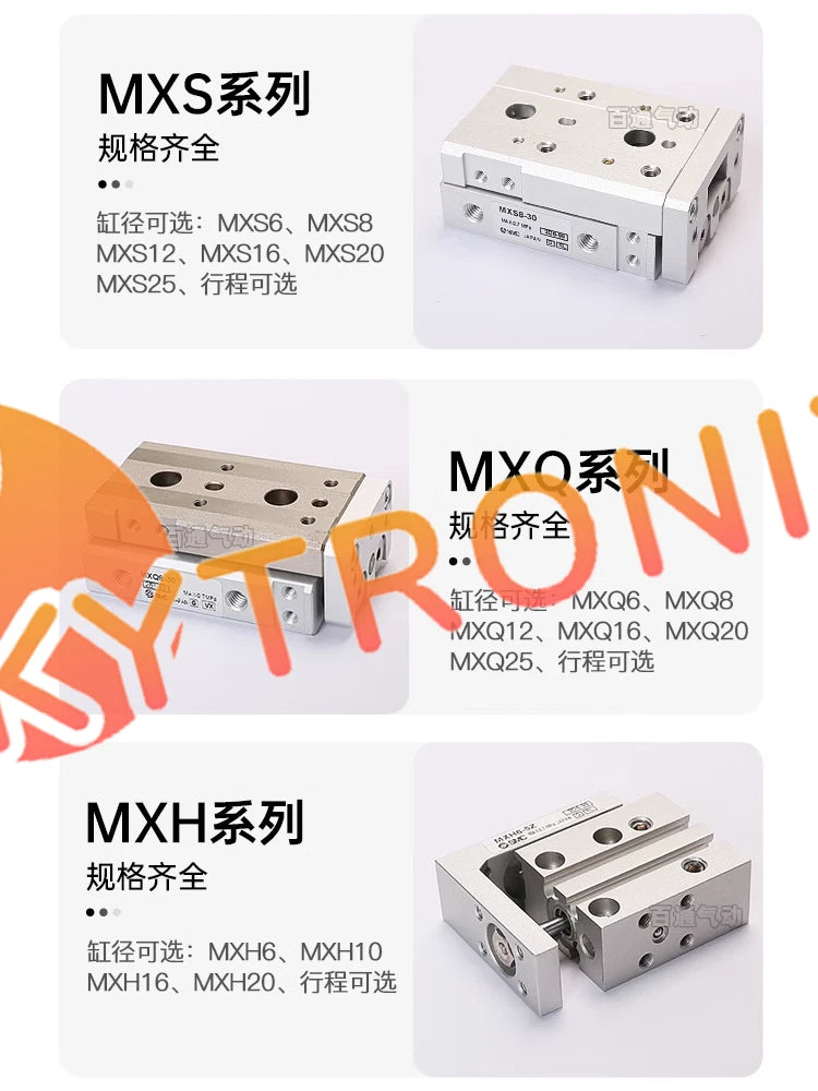 1Pcs SMC cylinder MXQ20-30 slide cylinder