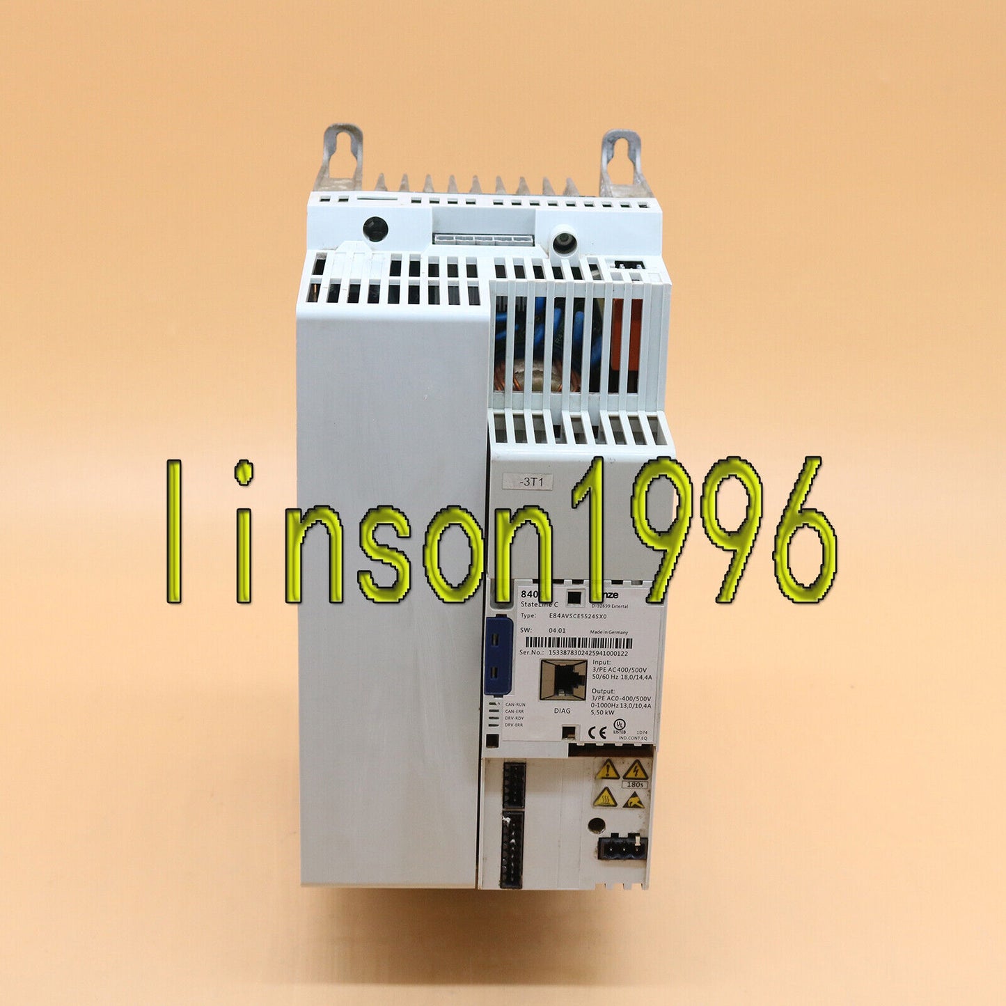 Used Lenze E84AVSCE5524SX0 Inverter - LENZE