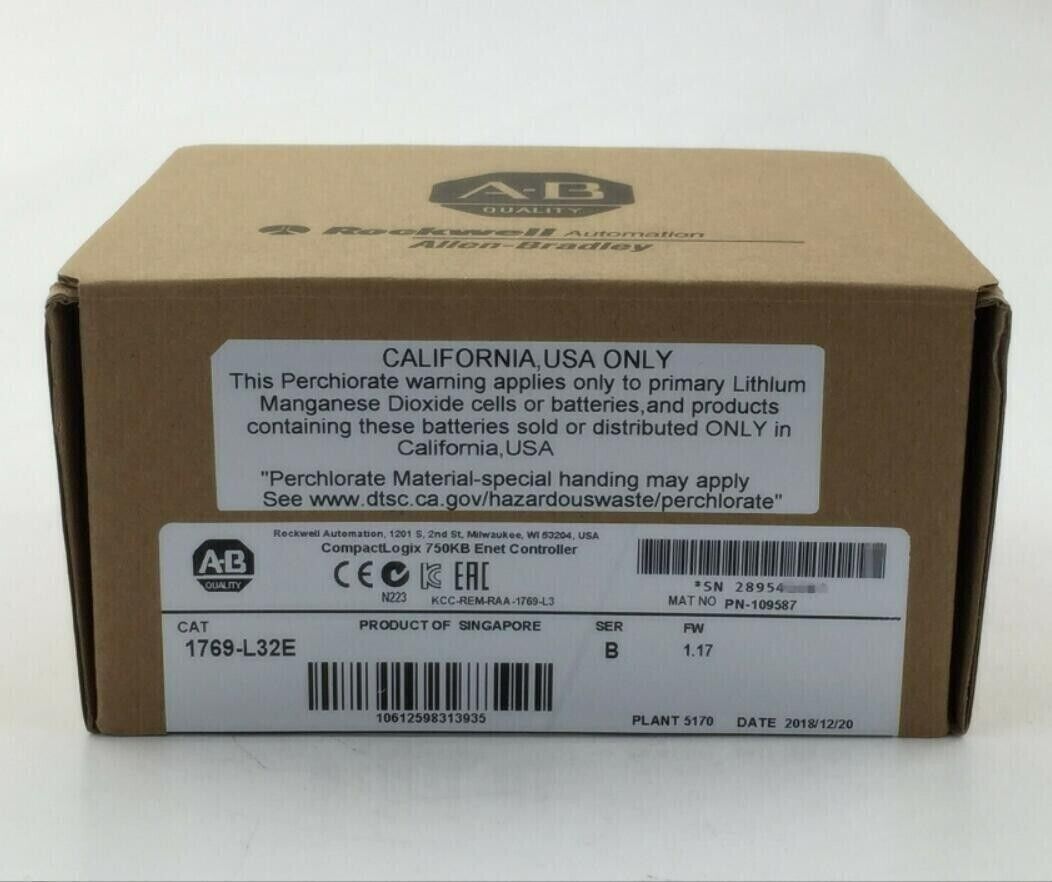 CompactLogix EtherNet Processor 1769-L32E - COMPACTLOGIX