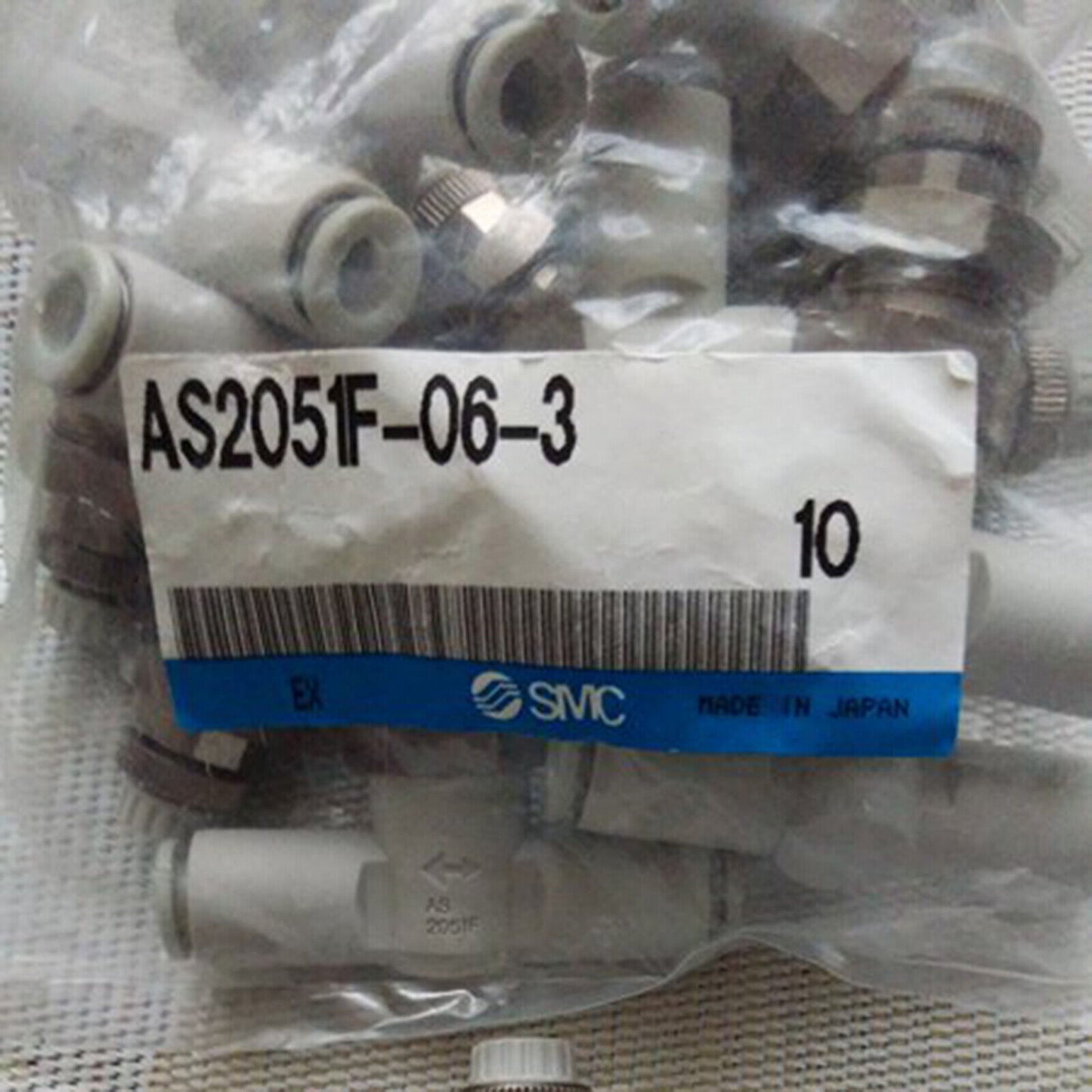 SMC AS2051F-06-3 Control Valve, 10-Pack - SMC