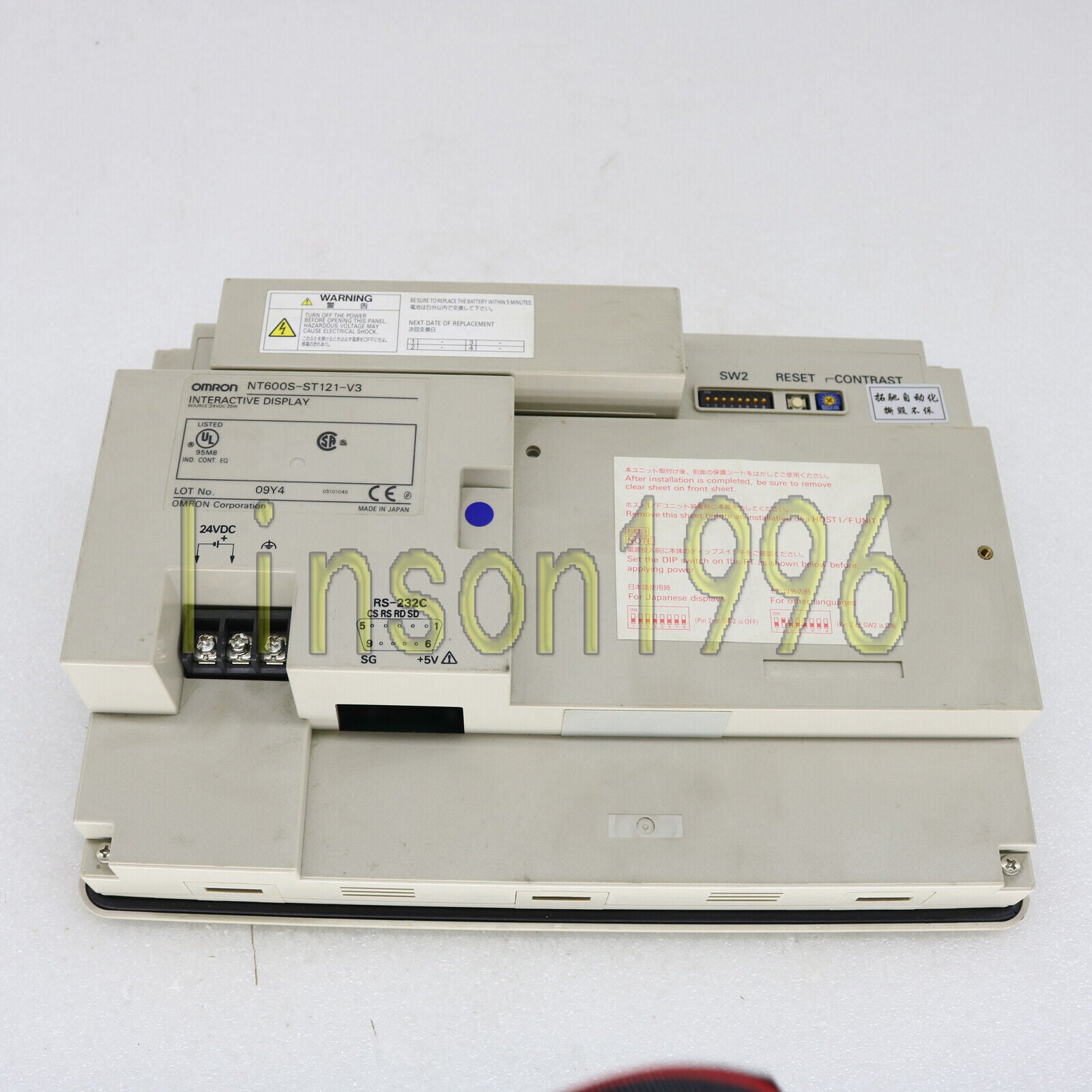 Omron NT600S-ST121-V3 HMI Operator Interface Touchscreen - OMRON