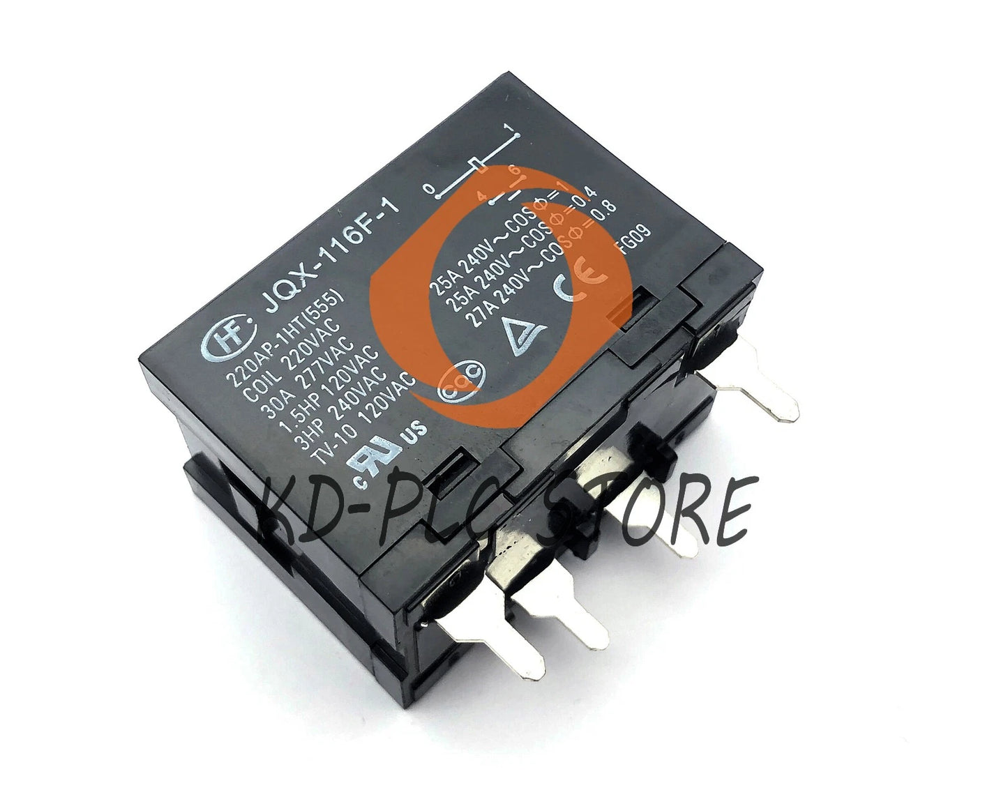 1pc HONGFA JQX-116F-1-220AP-1HT Power Relay 220VAC 4Pin 30A 277VAC
