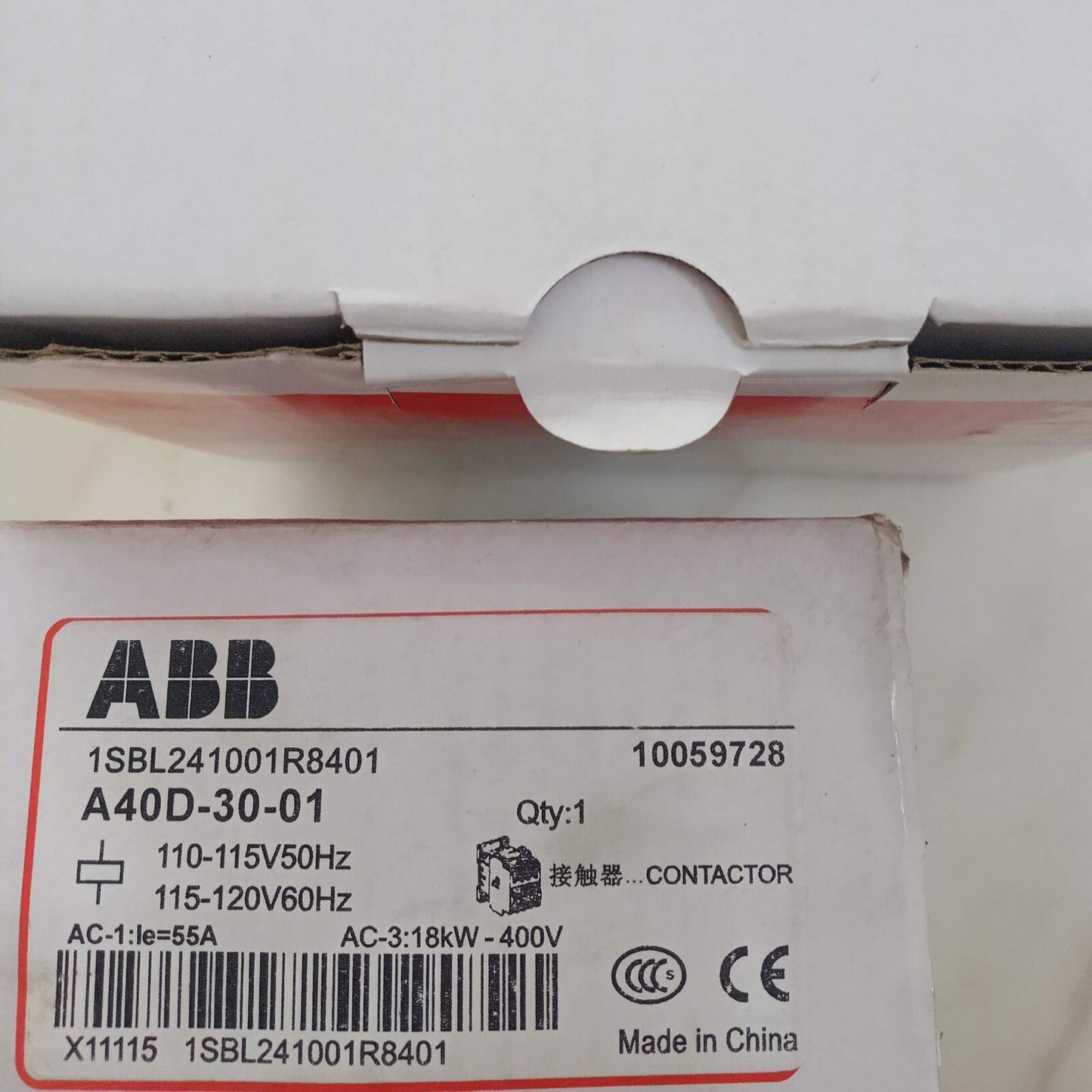 ABB A40D-30-01 110V AC Contactor Fast - ABB