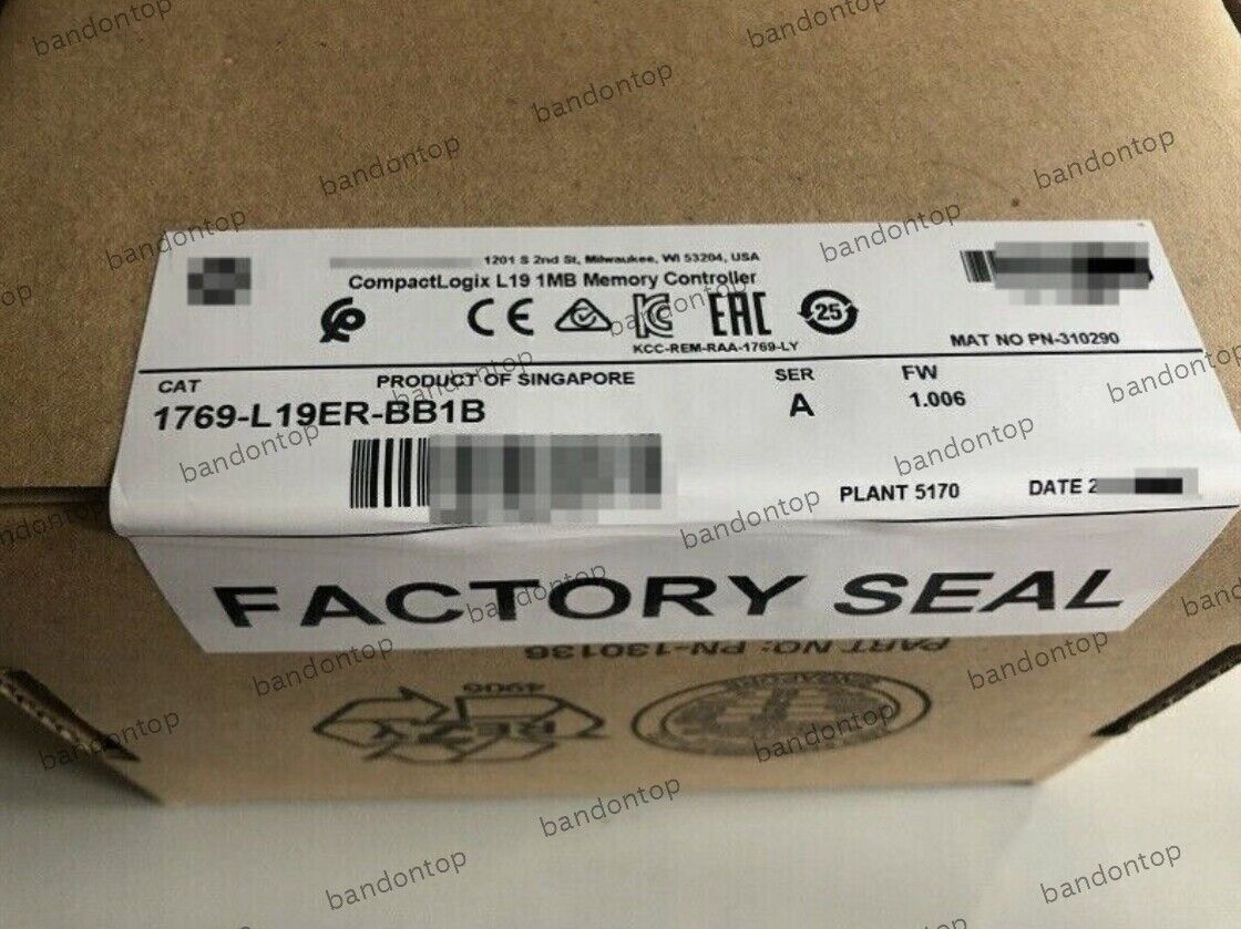 Allen Bradley 1769-L19ER-BB1B CompactLogix 1MB Memory Controller with High-Performance Storage - ALLEN BRADLEY