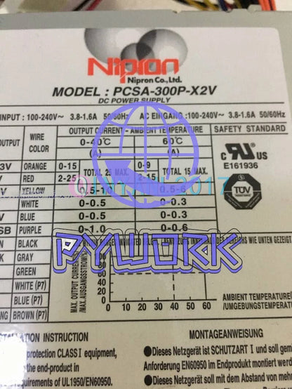 1Pcs NIPRON PCSA-300P-X2V industrial equipment power supply PCSA-300P-X2V