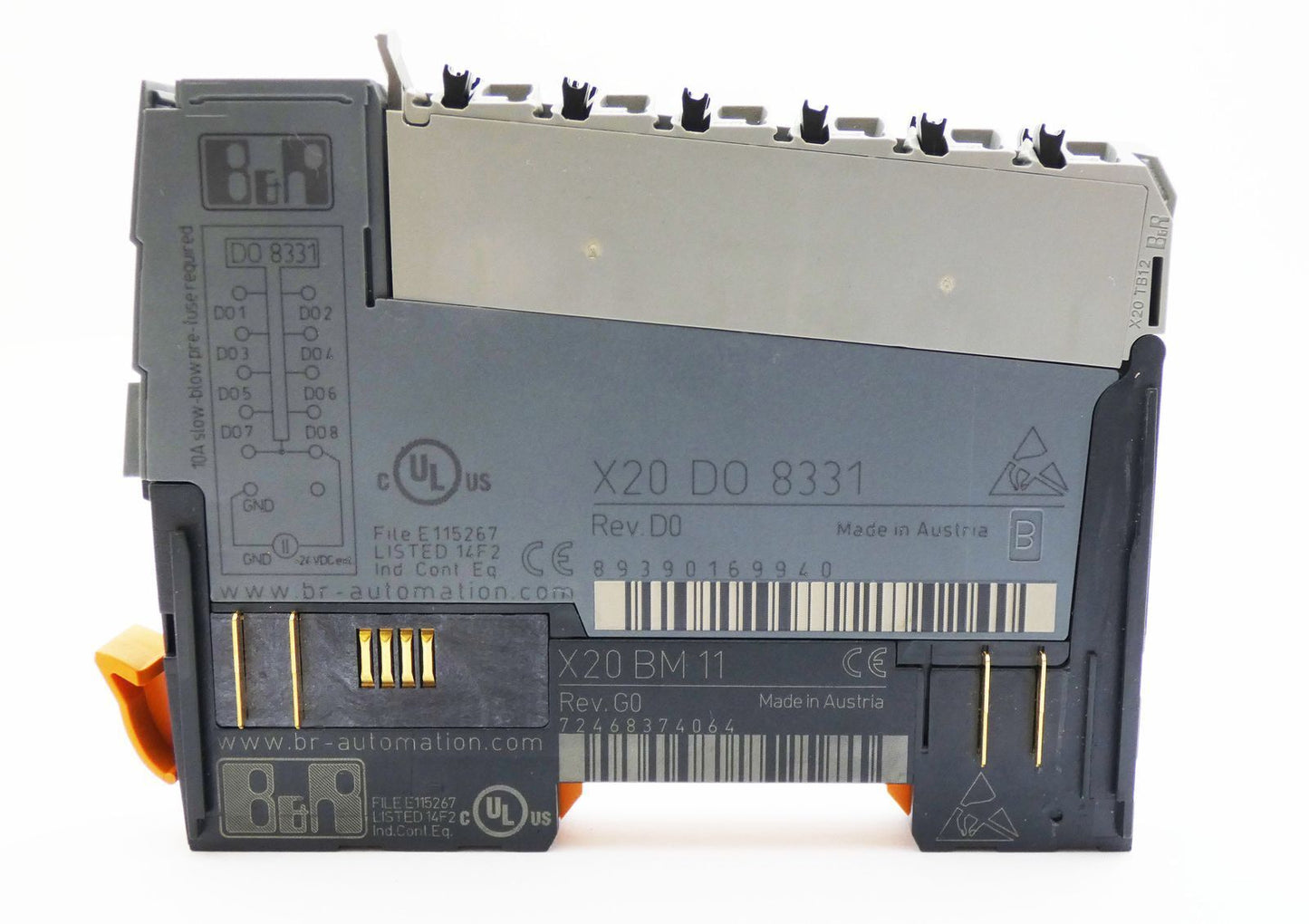 B&R X20 DO 8331 Automation + X20 BM 11 Rev. G0 - B&R